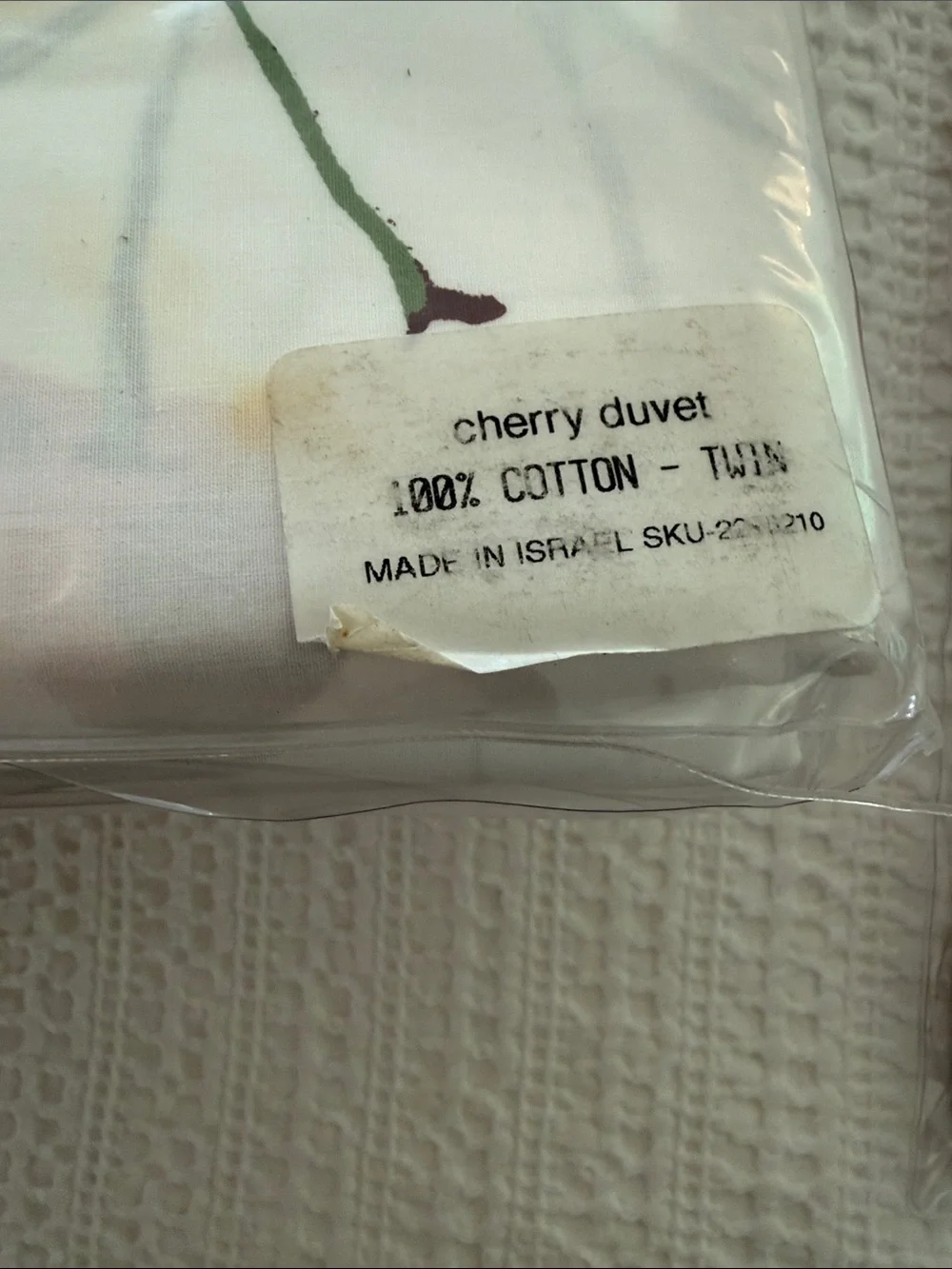 POTTERY BARN 🍒 Cherry 🍒 Twin Duvet Cover & Standard Pillow Sham Set